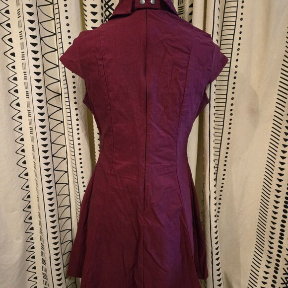 Killstar Black Ops Skater Dress with detachable tie - Blood color XL - Picture 8 of 15